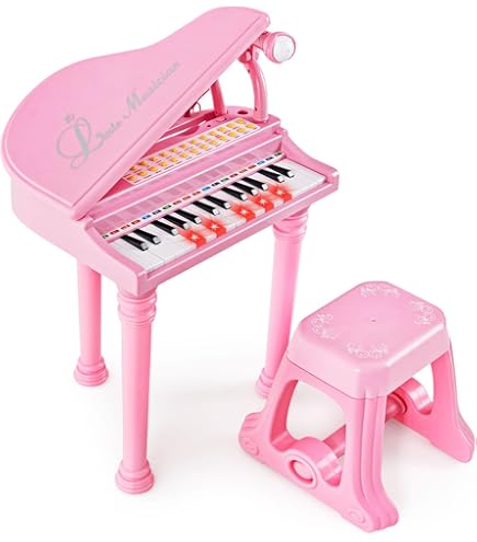 Amazon.com: HONEY JOY Classical Kids Mini Grand Piano w/ Music